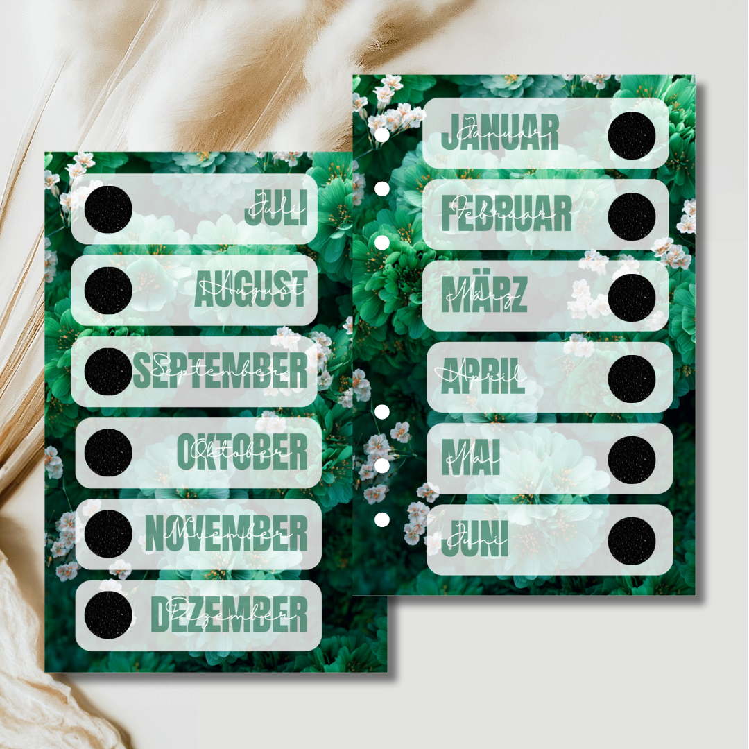 Around the year Rubbelchallenge / Jahreschallenge (foliert)