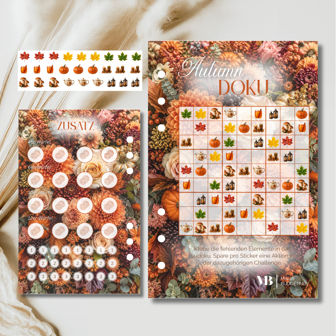 Autumn Doku mit Stickern I Sudoku