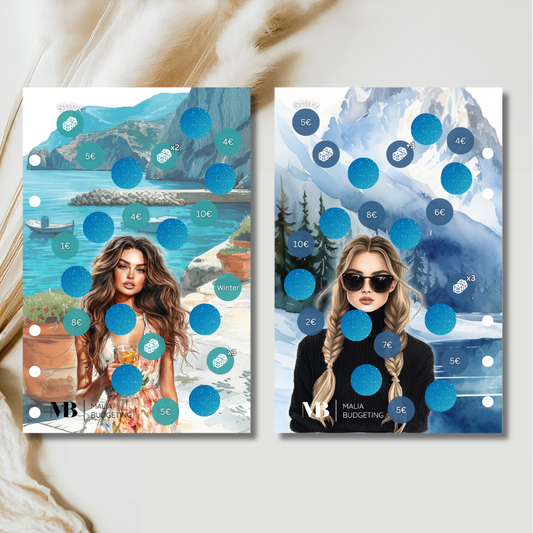 Urlaubsspiel Sommer vs. Winter (foliert)