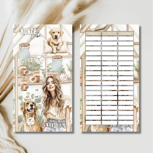 Hunde Liebe Sparchallenge (foliert)
