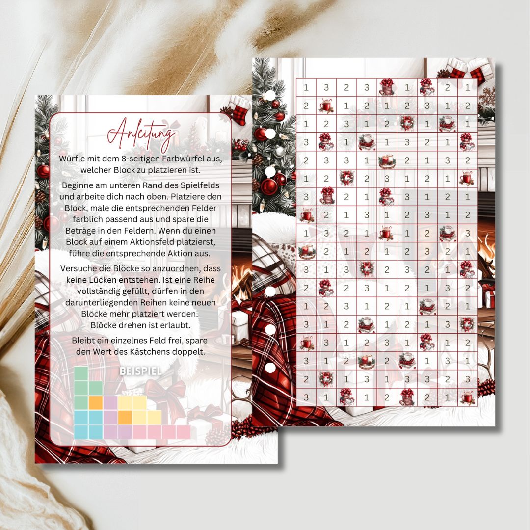 Sparblöcke Weihnachten (foliert)