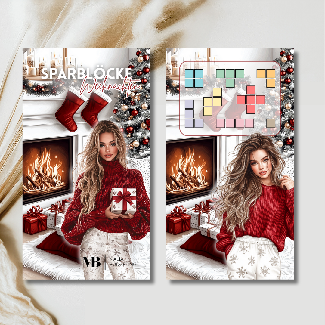 Sparblöcke Weihnachten (foliert)