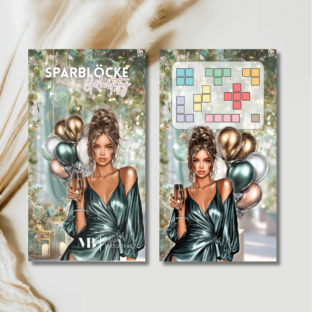 Sparblöcke Geburtstag (foliert)