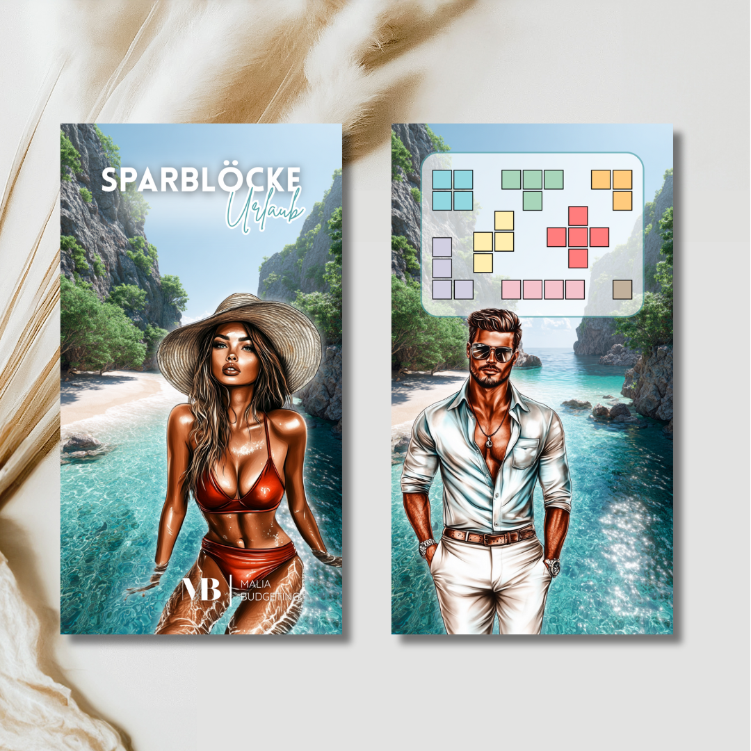 Sparblöcke Urlaub (foliert)