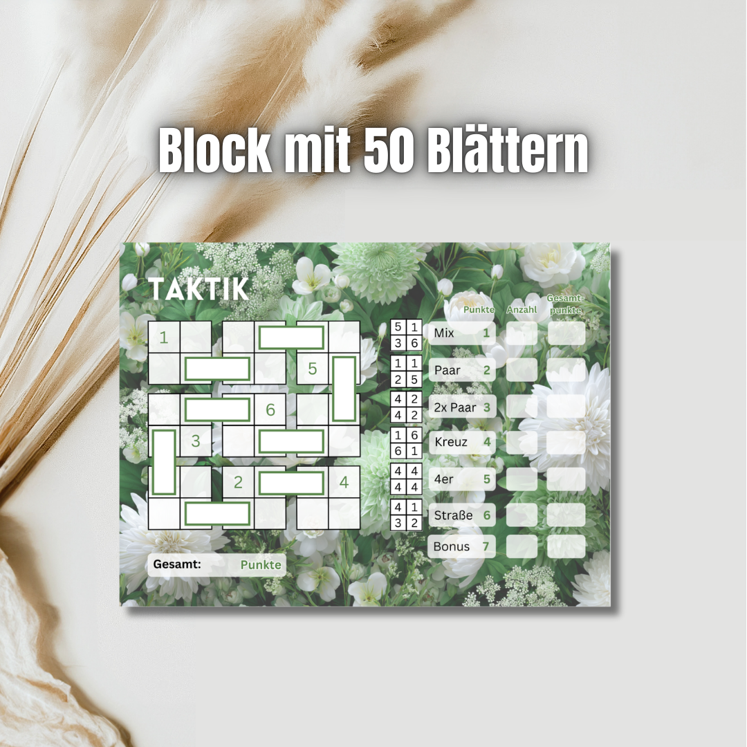 Taktik Sparspiel mit Block / Türchen 20