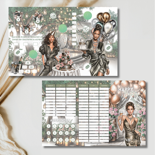 Happy Birthday Klappkarte (foliert)