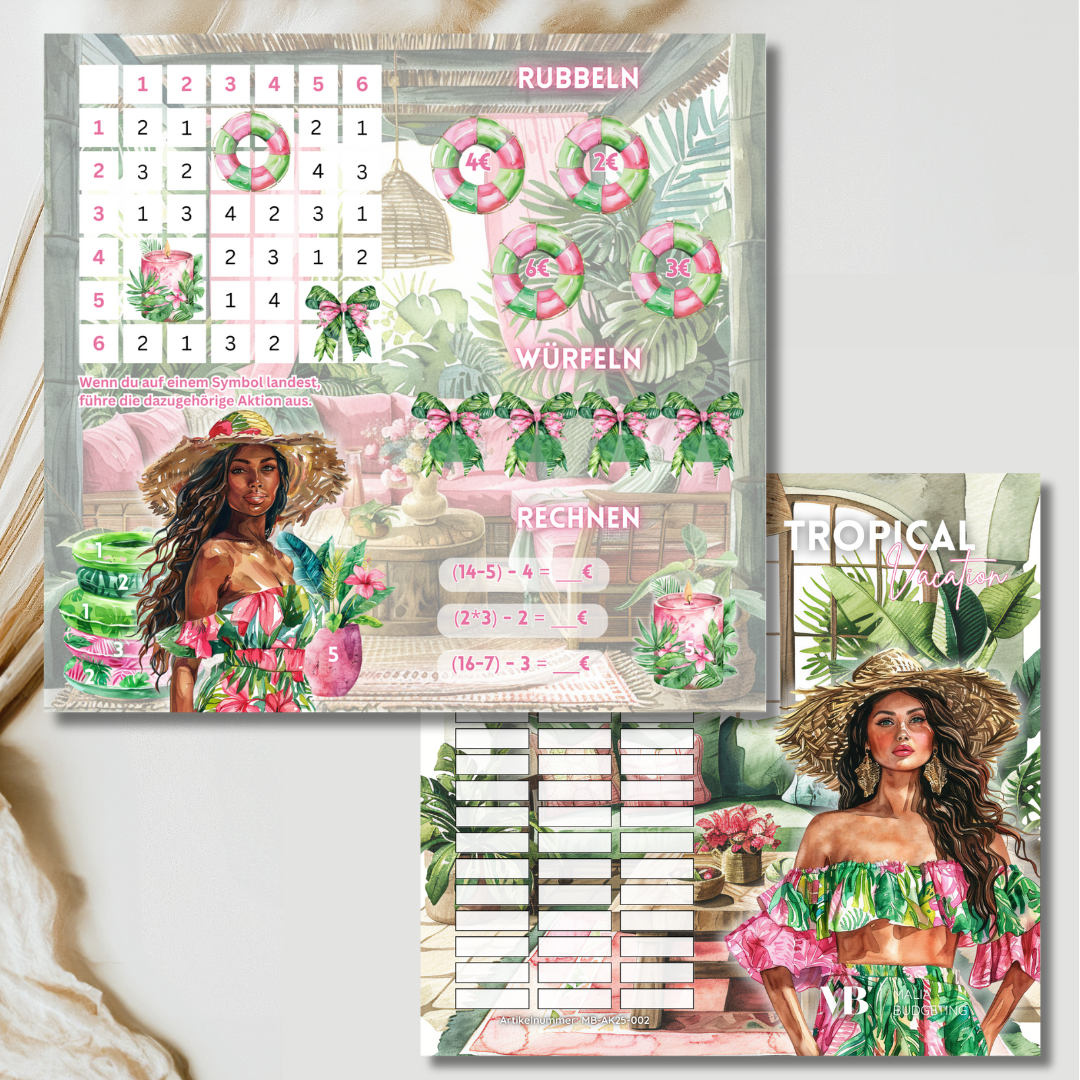 Tropical Vacation Klappkarte (foliert) / Türchen 9