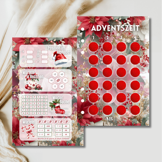 Adventszeit Mini-Adventskalender (foliert)