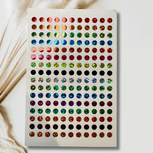 Glitzer Sticker Punkte