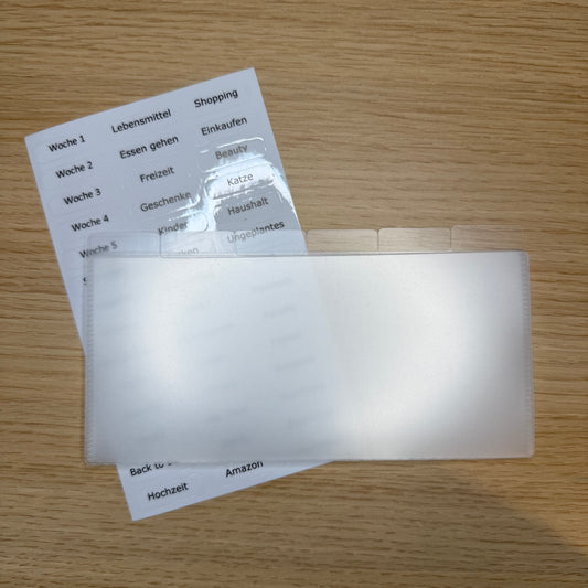 Register Umschläge / passend für das Wallet