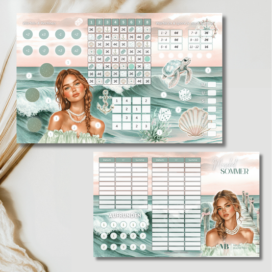 Muschel Sommer Klappkarte