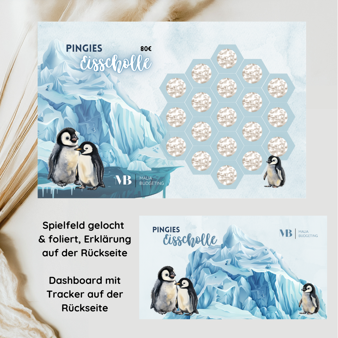 Pingies Eisscholle / foliert & gelocht