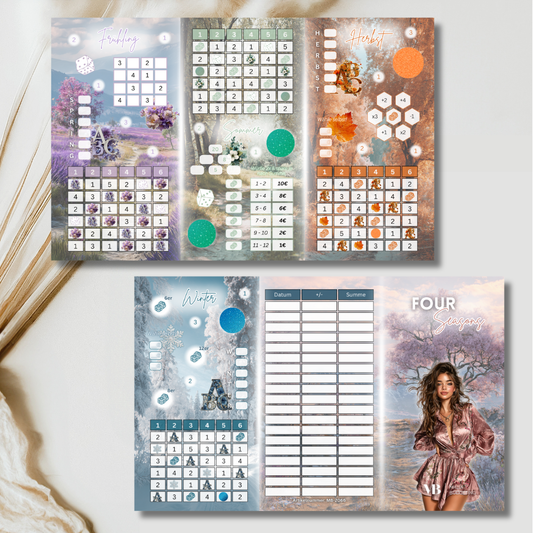 Four Seasons Klappkarte