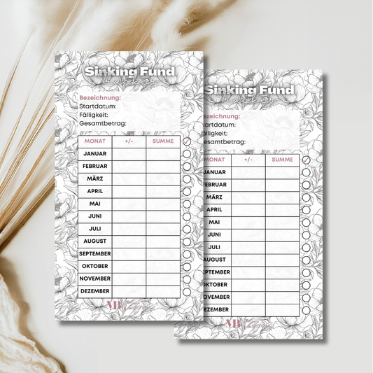 Sinking Fund Tracker Shopdesign (foliert)